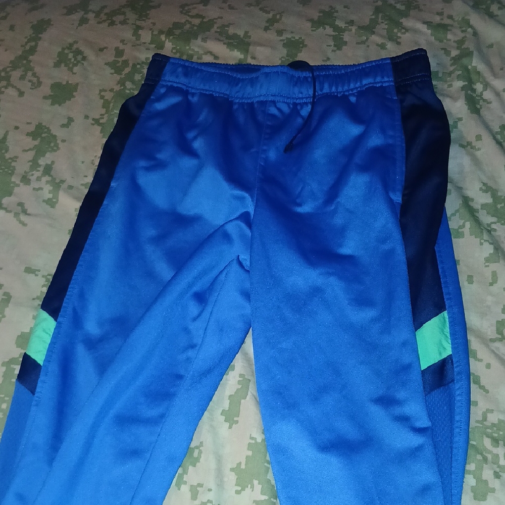 Logo Athletic Blue and Green Joggers